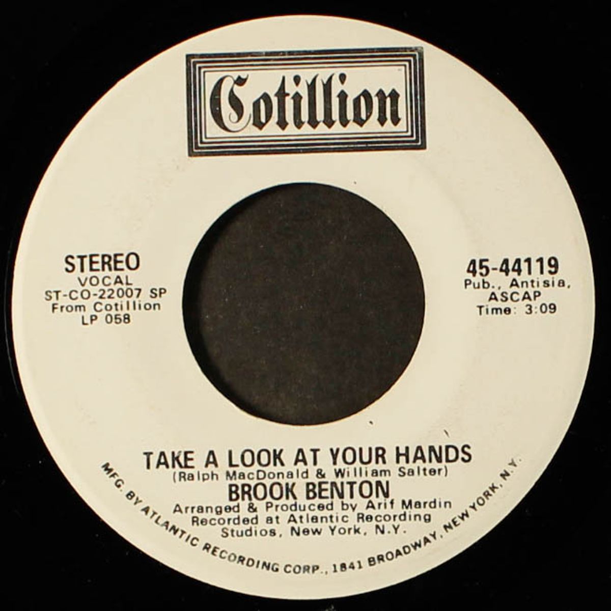 take a look at your hands / mono by BROOK BENTON