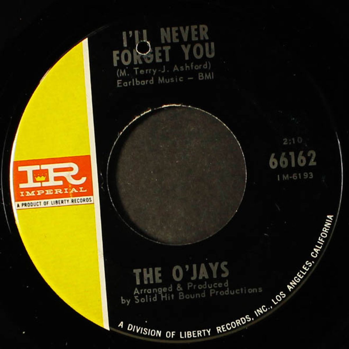 i'll never forget you / pretty words by O'JAYS
