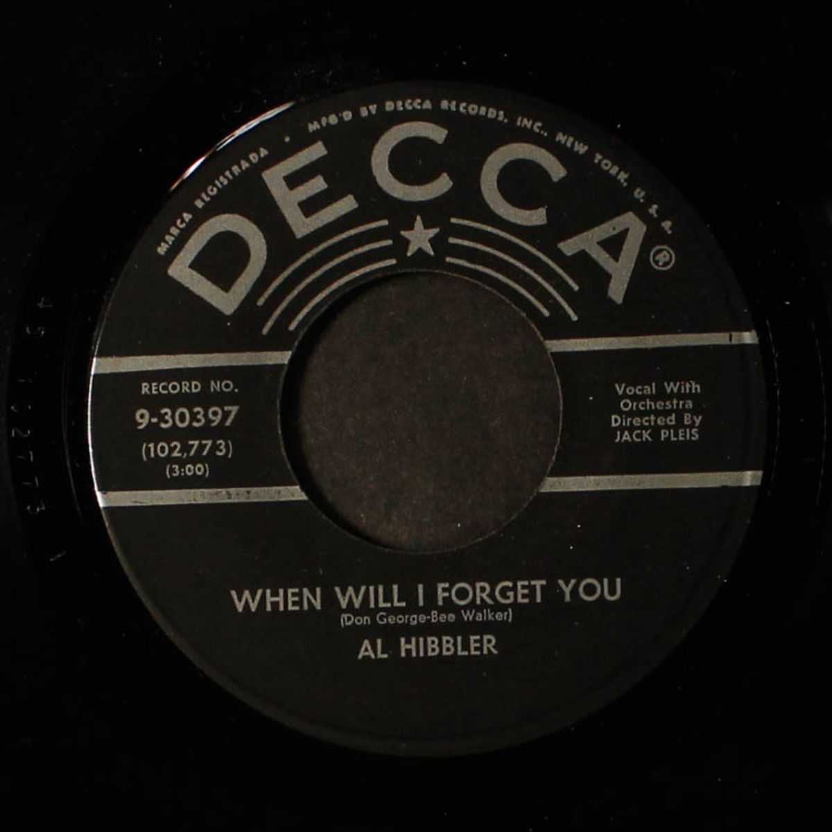 be fair / when will i forget you by AL HIBBLER