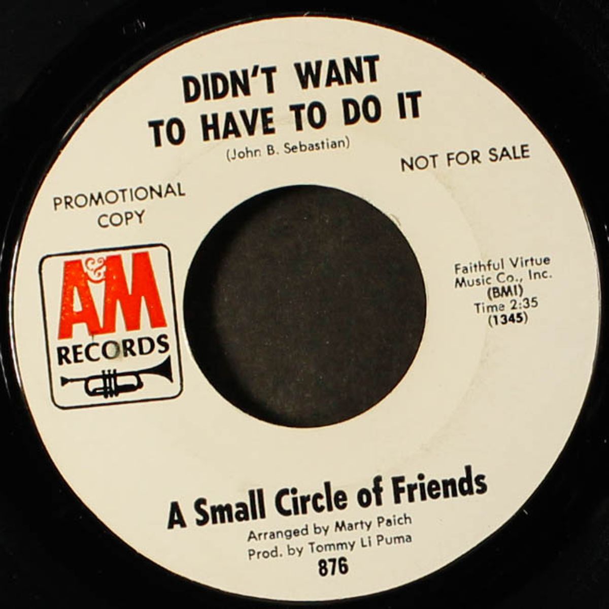 didn't want to have to do it / can i go by SMALL CIRCLE OF FRIENDS