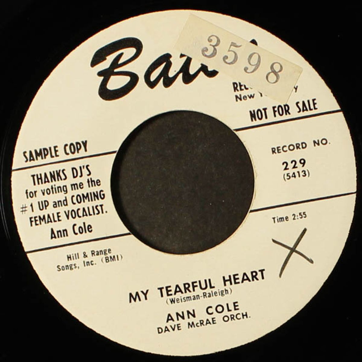 i'm waiting for you / my tearful heart by ANN COLE