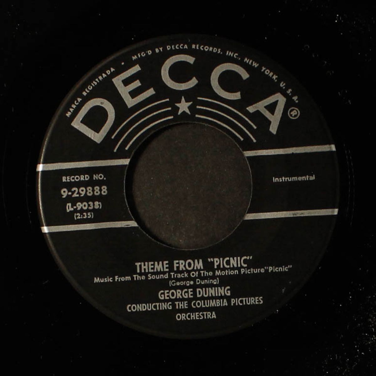 moonglow and theme from picnic by MORRIS STOLOFF