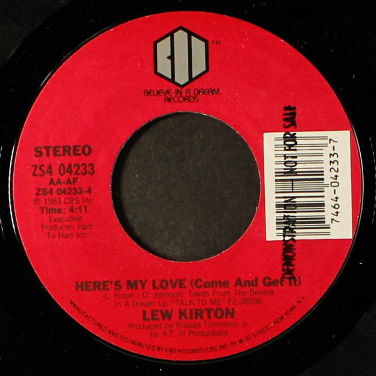 don't give up on your dream / here's my love by LEW KIRTON
