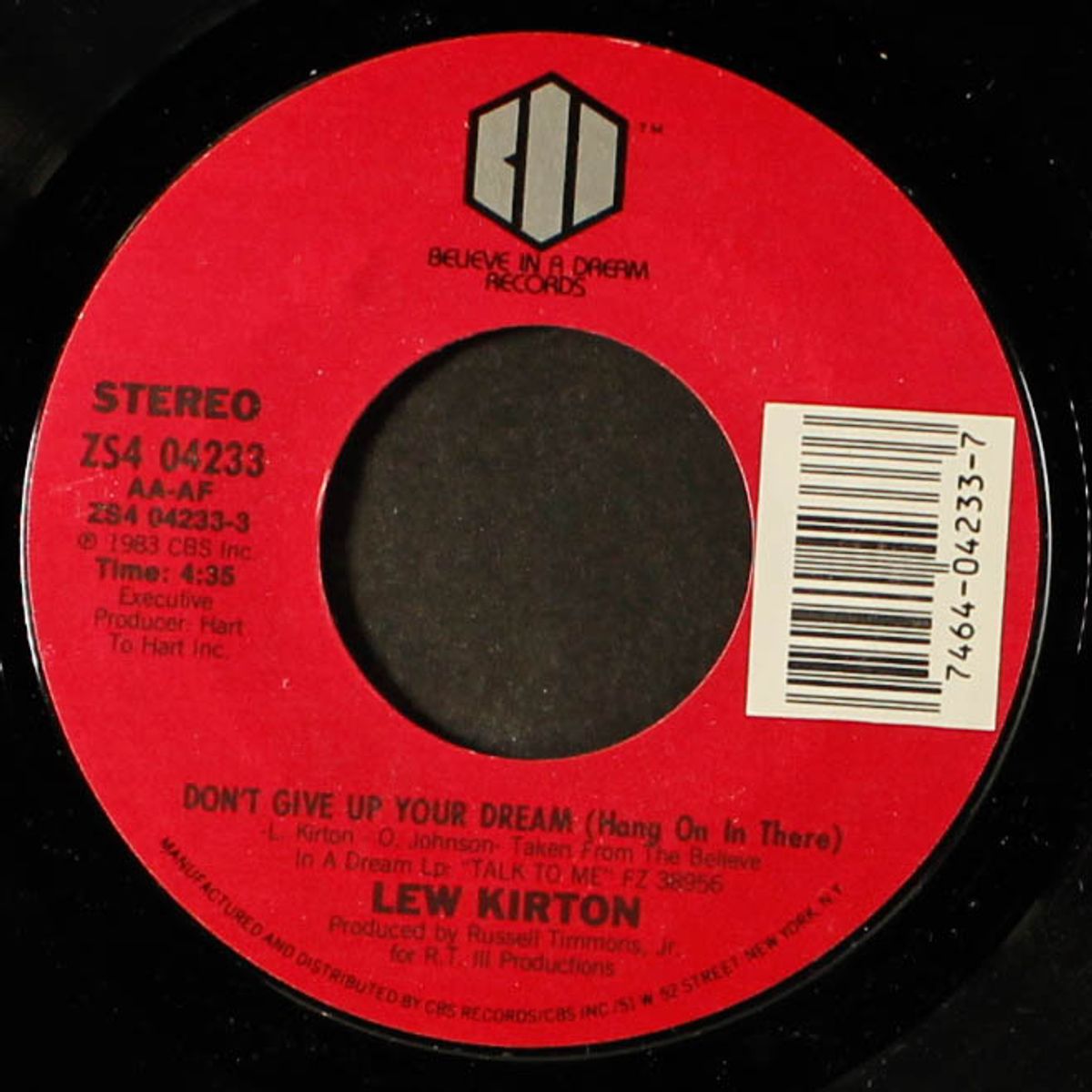 don't give up on your dream / here's my love by LEW KIRTON