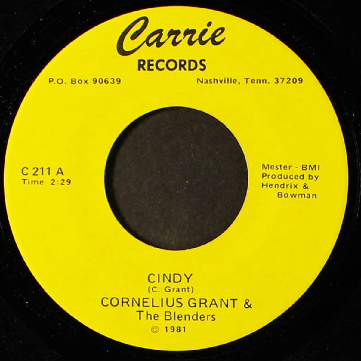 cindy / listen to my heart by CORNELIUS GRANT & BLENDERS