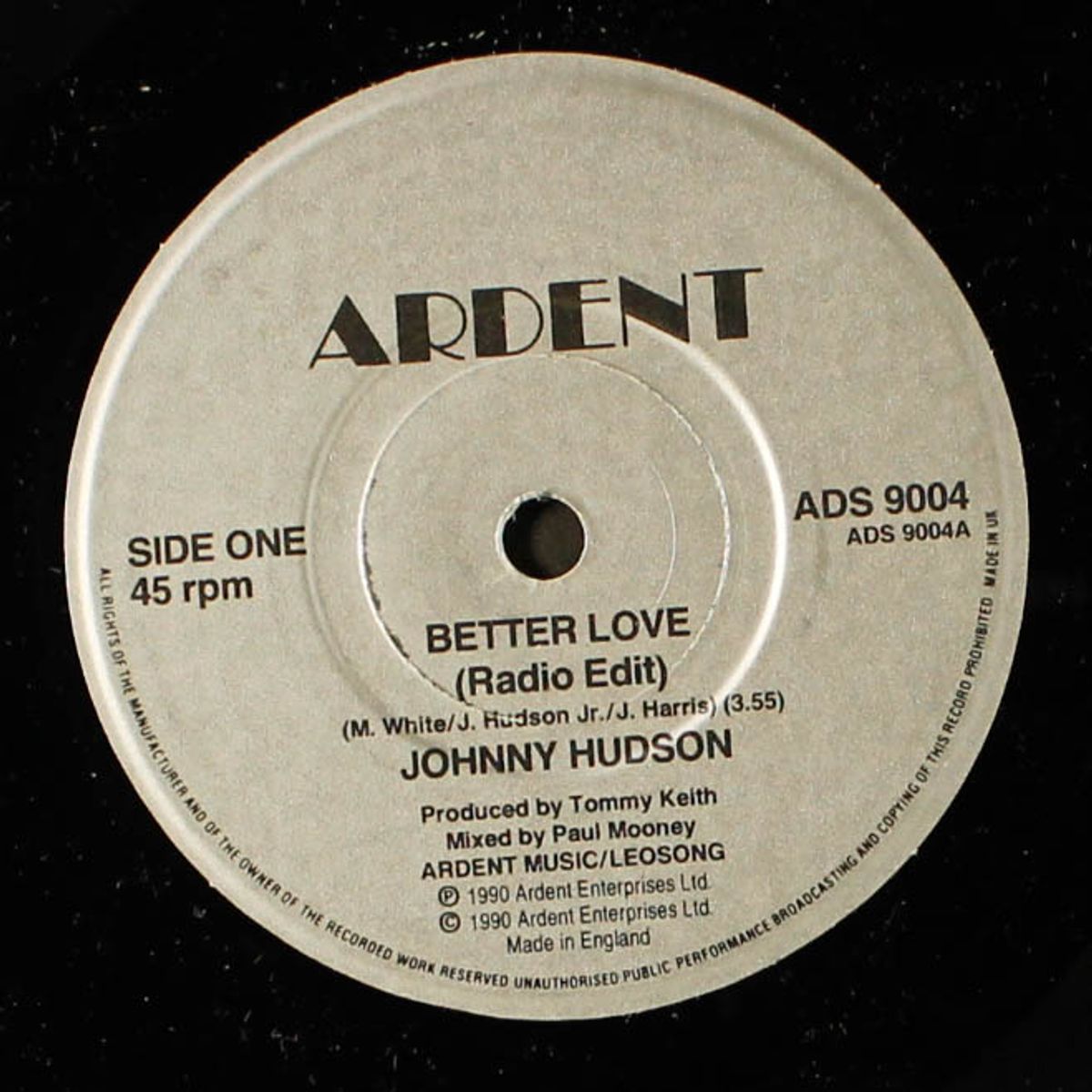 better love / instrumental by JOHNNY HUDSON