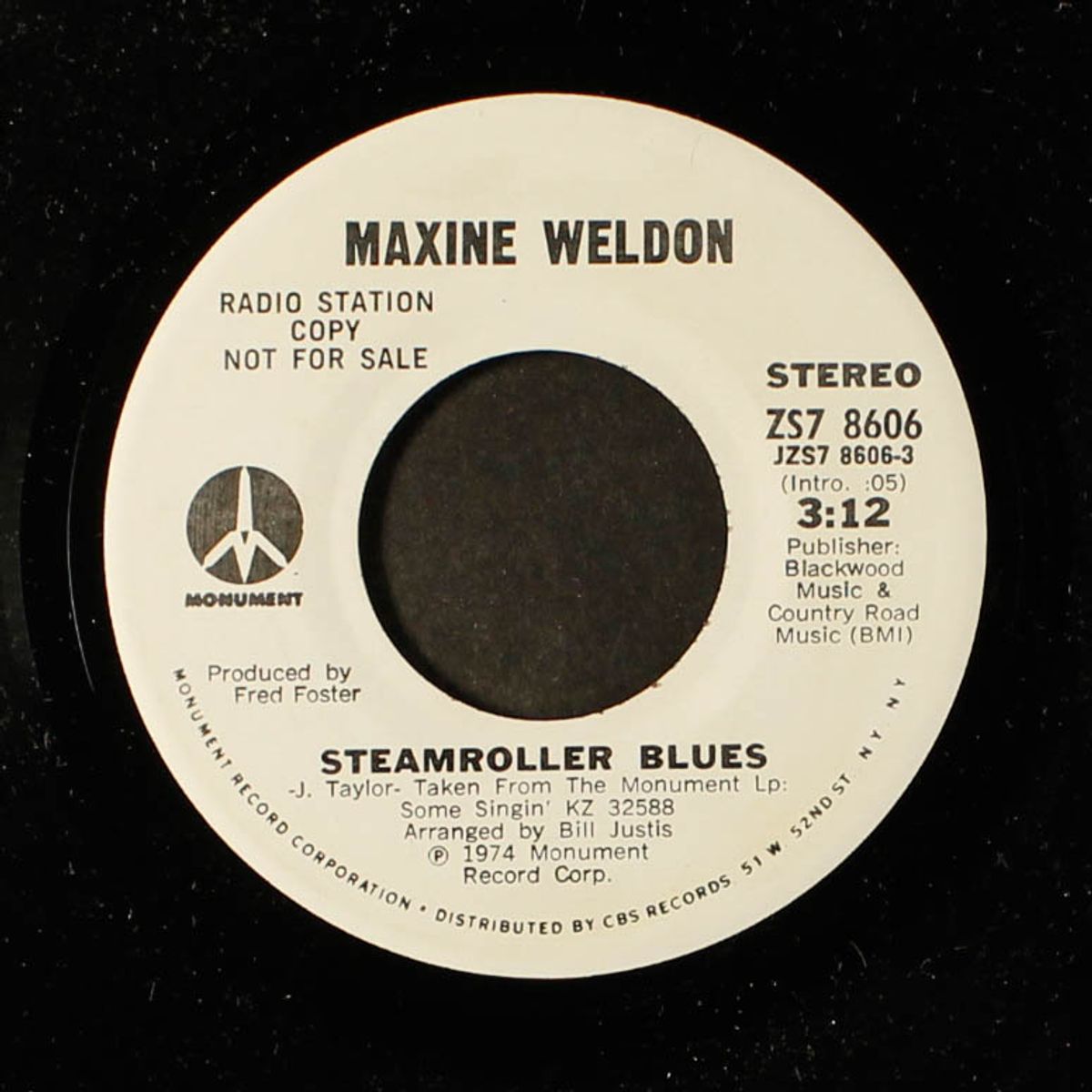 steamroller blues / looking for the answer by MAXINE WELDON