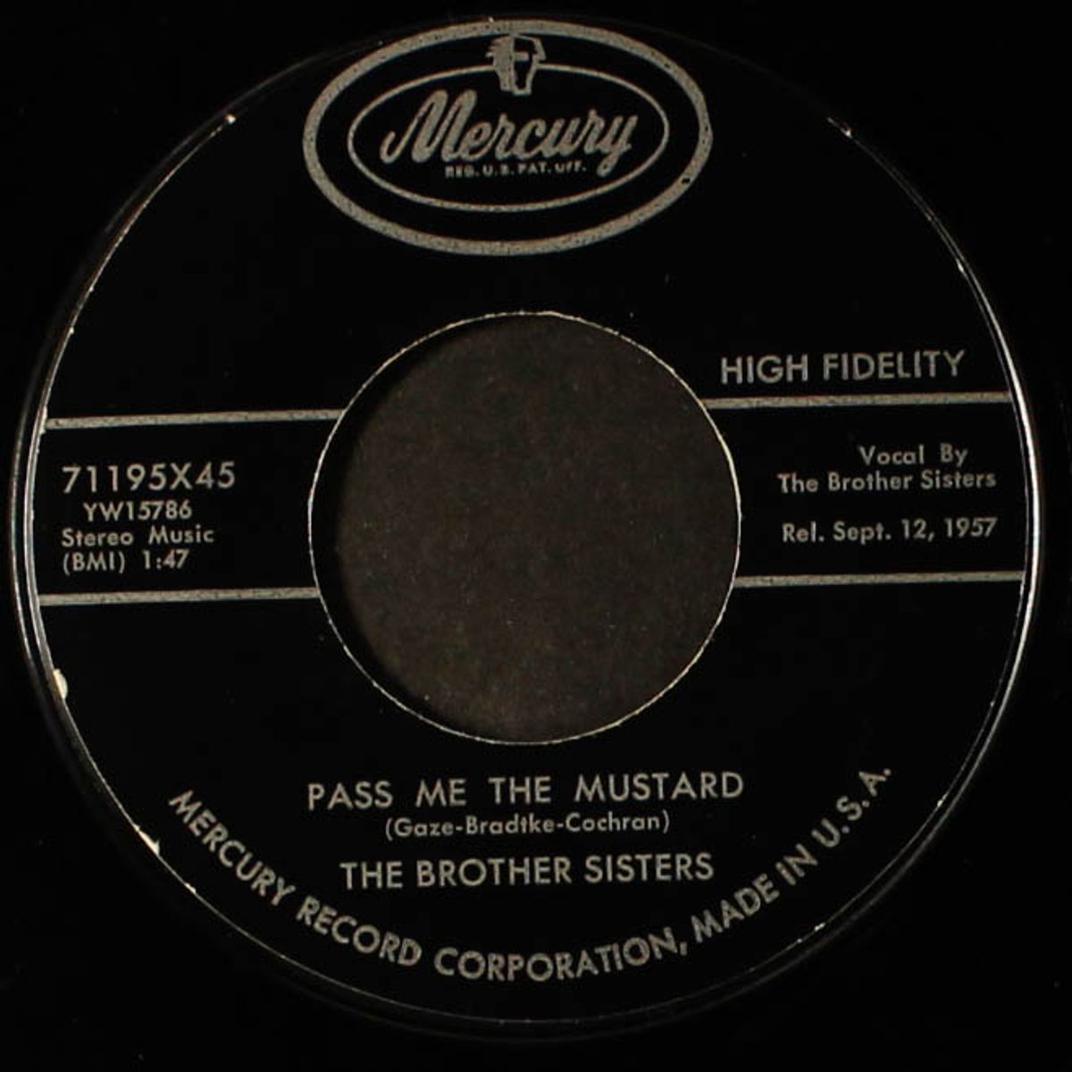 alone / pass me the mustard by BROTHER SISTERS