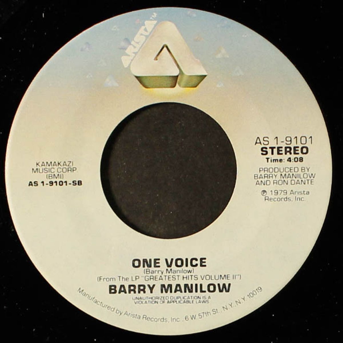 read 'em and weep / one voice by BARRY MANILOW