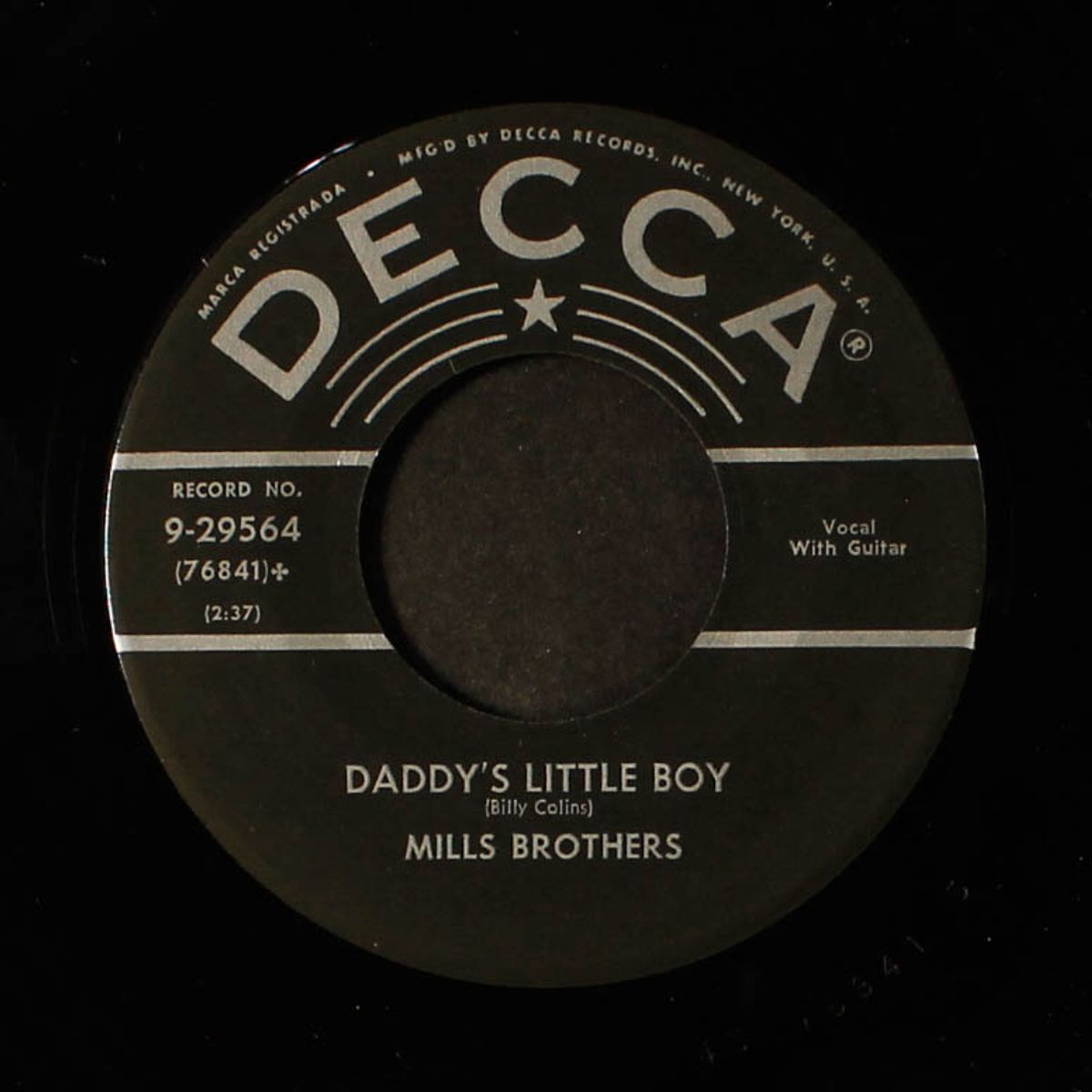 daddy's little girl / daddy's little boy by MILLS BROTHERS