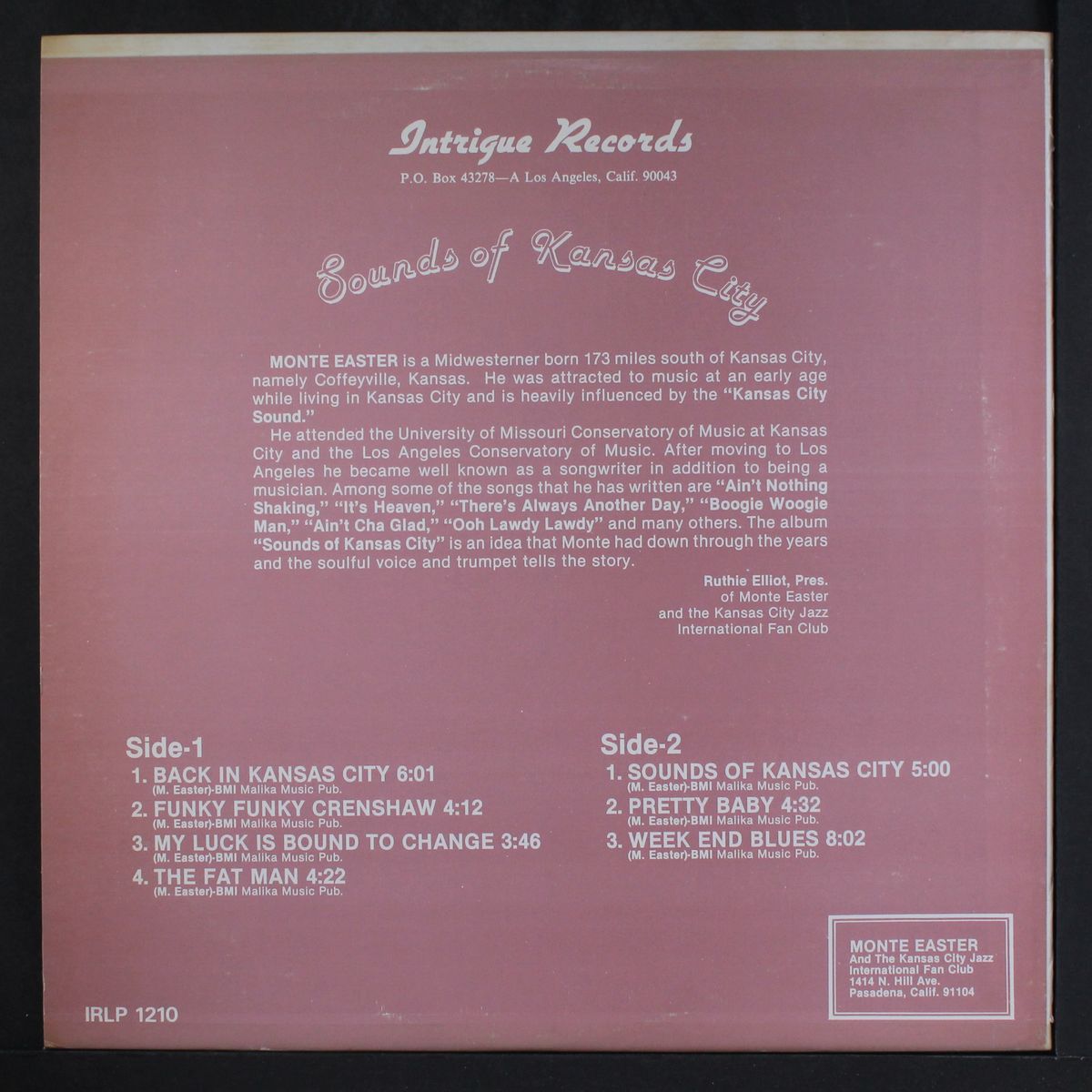 sounds of kansas city by MONTE EASTER