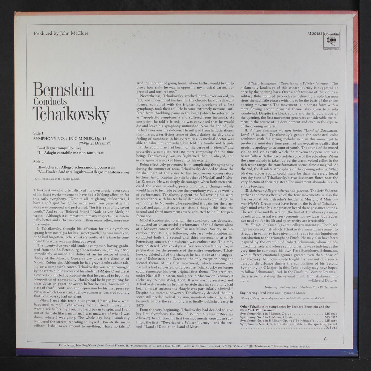 tchaikovsky: symphony no. 1 by LEONARD BERNSTEIN