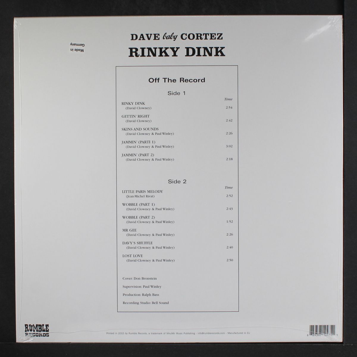 rinky-dink by DAVE "BABY" CORTEZ