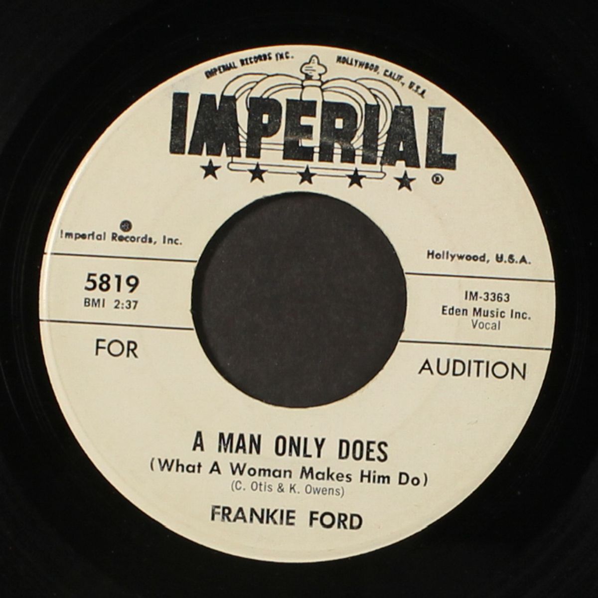 a man only does / they said it couldn't be done by FRANKIE FORD