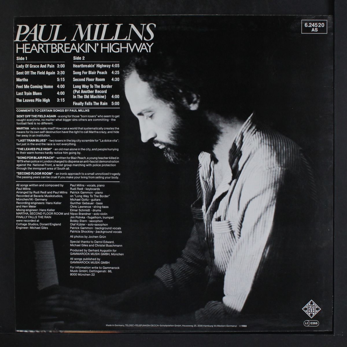heartbreakin' highway by PAUL MILLNS