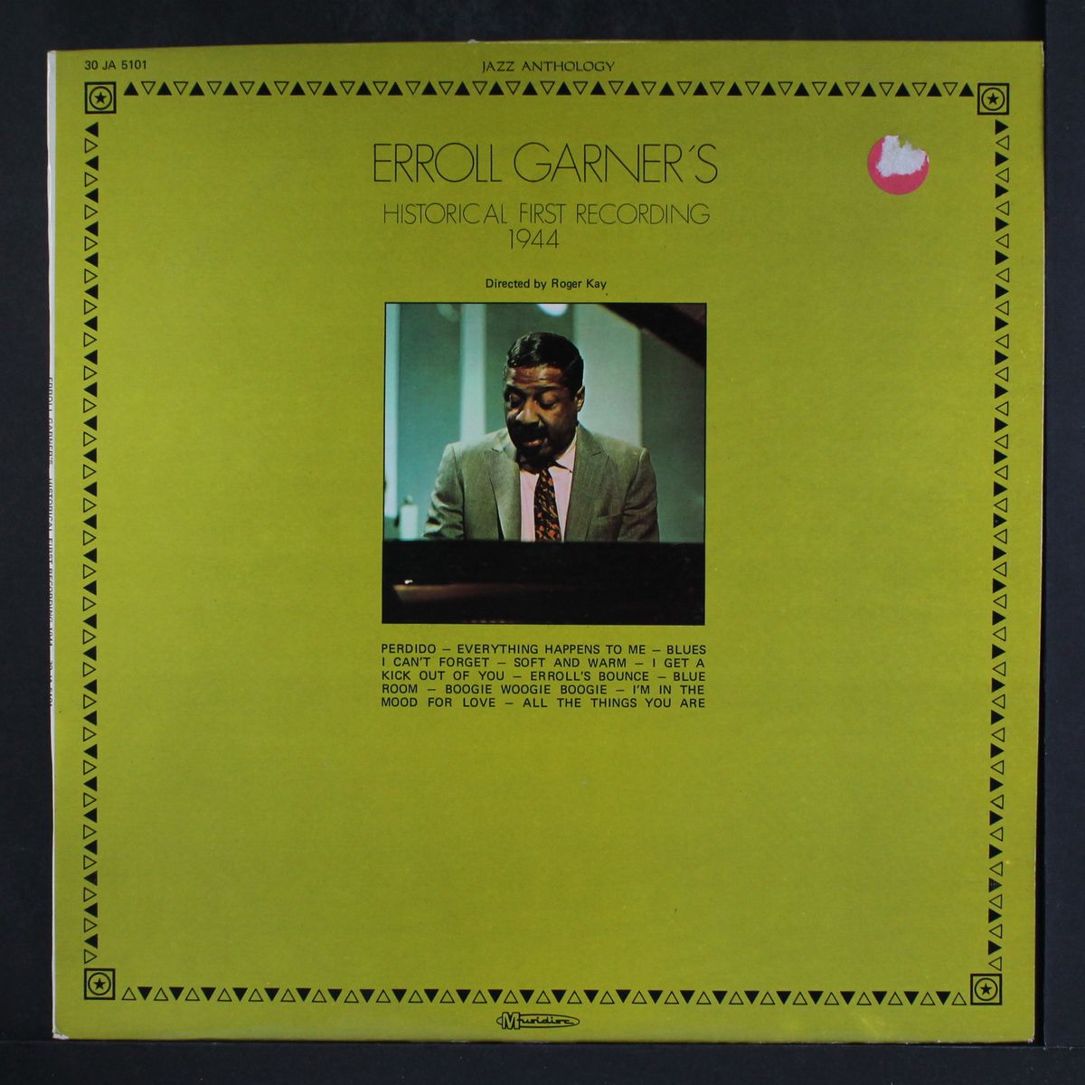 historical first recording 1944 by ERROLL GARNER