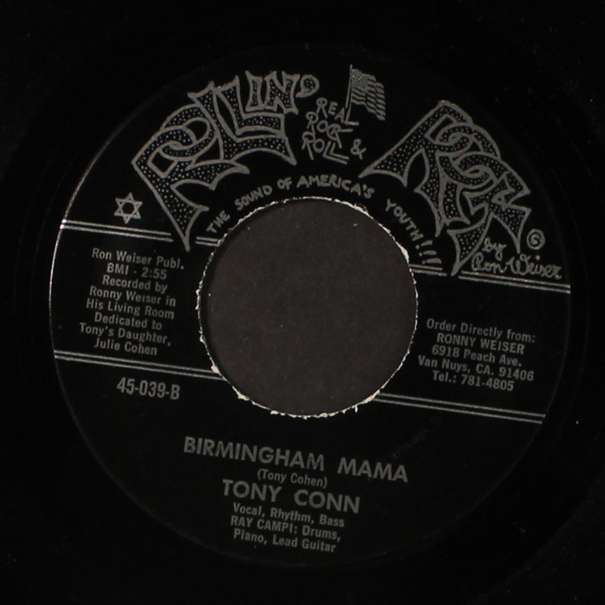 rockin' with jackie lee / birmingham mama by TONY CONN