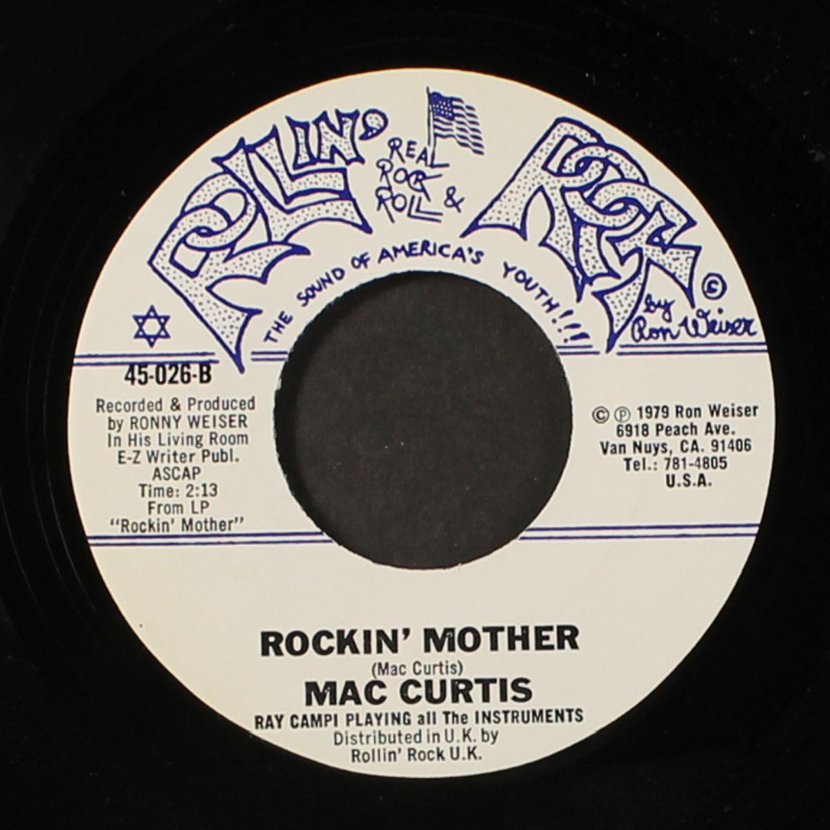 johnny carroll rock / rockin' mother by MAC CURTIS
