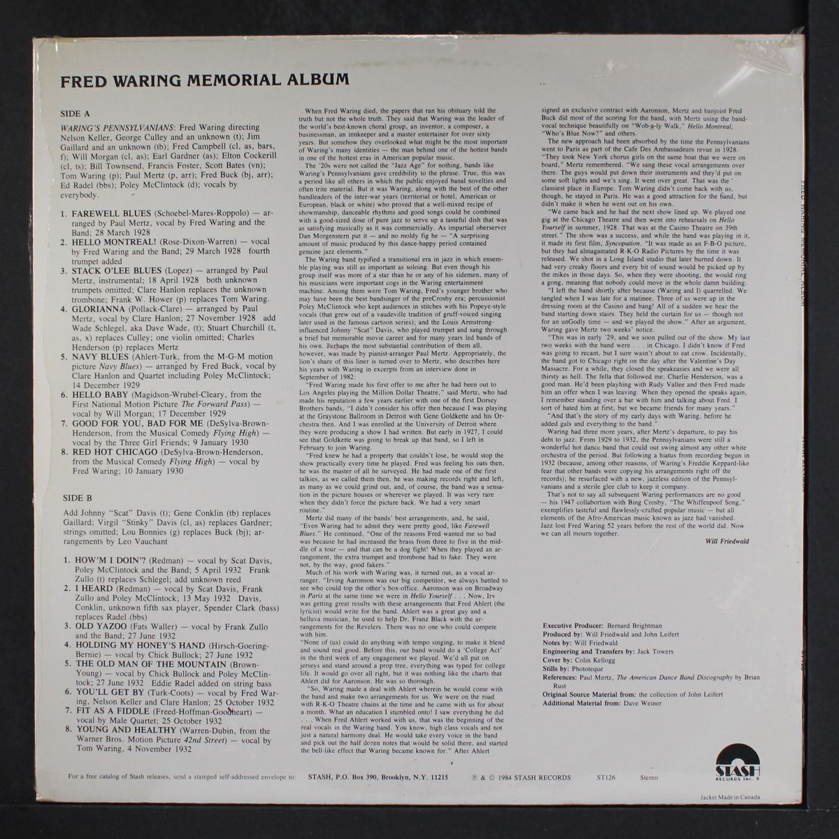 memorial album by FRED WARING