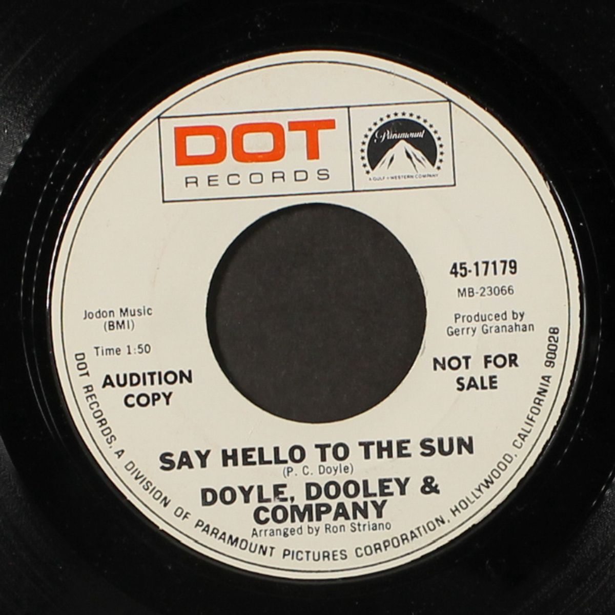 when i'm gone / say hello to the sun by DOYLE, DOOLEY & COMPANY