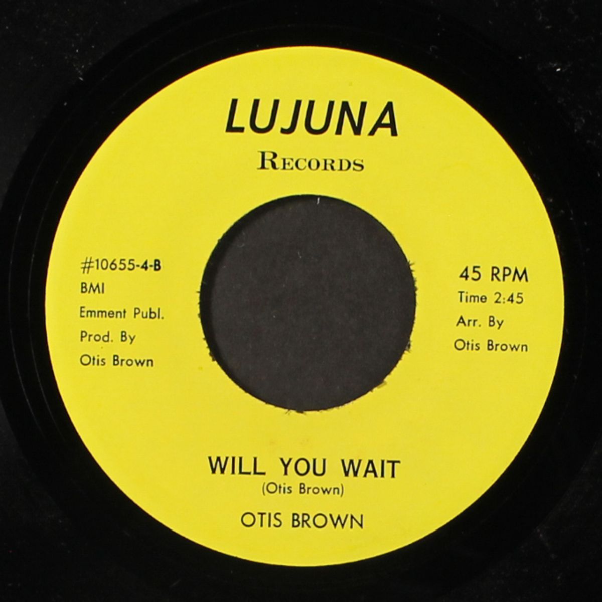will you wait / i'm ready for love by OTIS BROWN