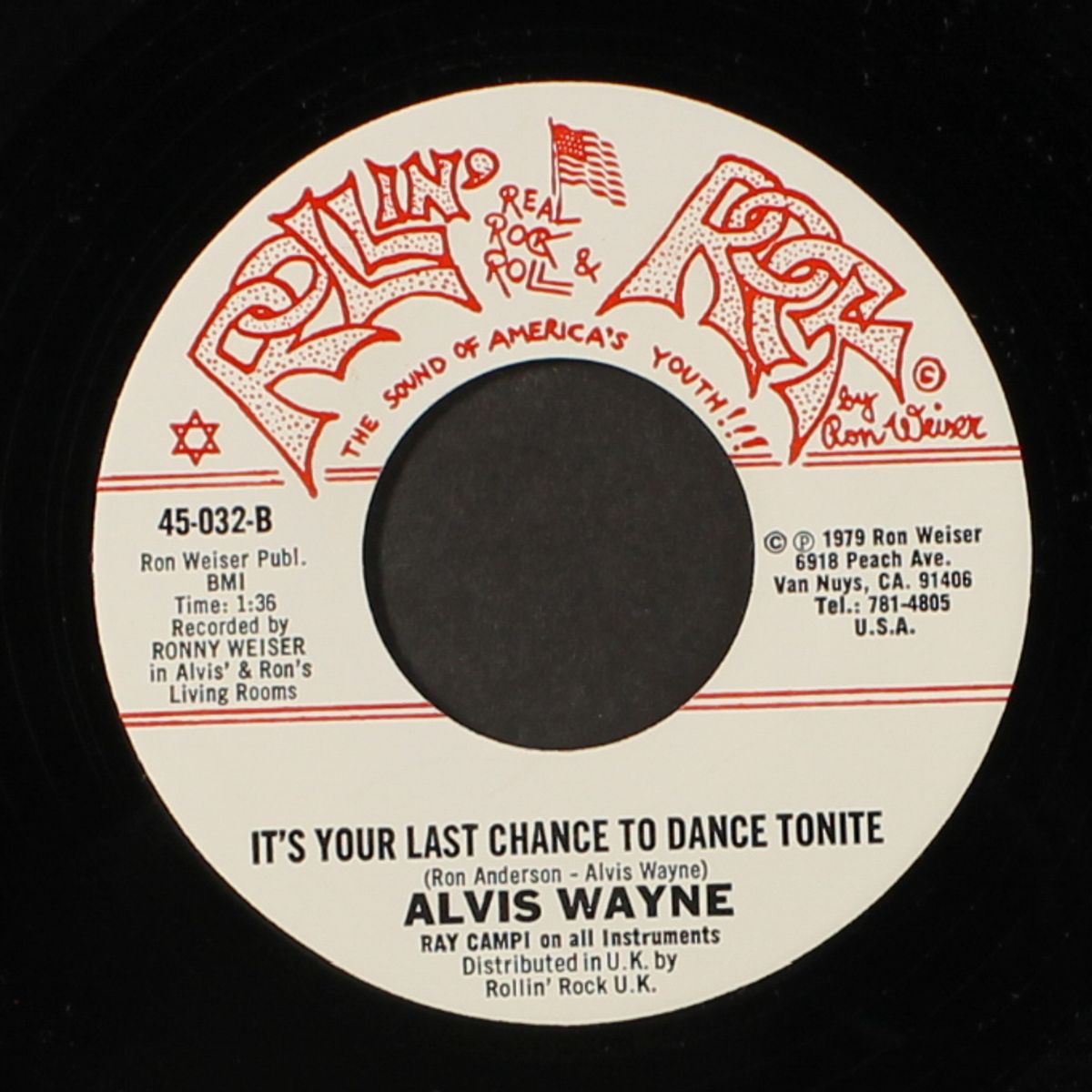 i wanna eat your pudding / it's your last chance to dance tonite by ALVIS WAYNE