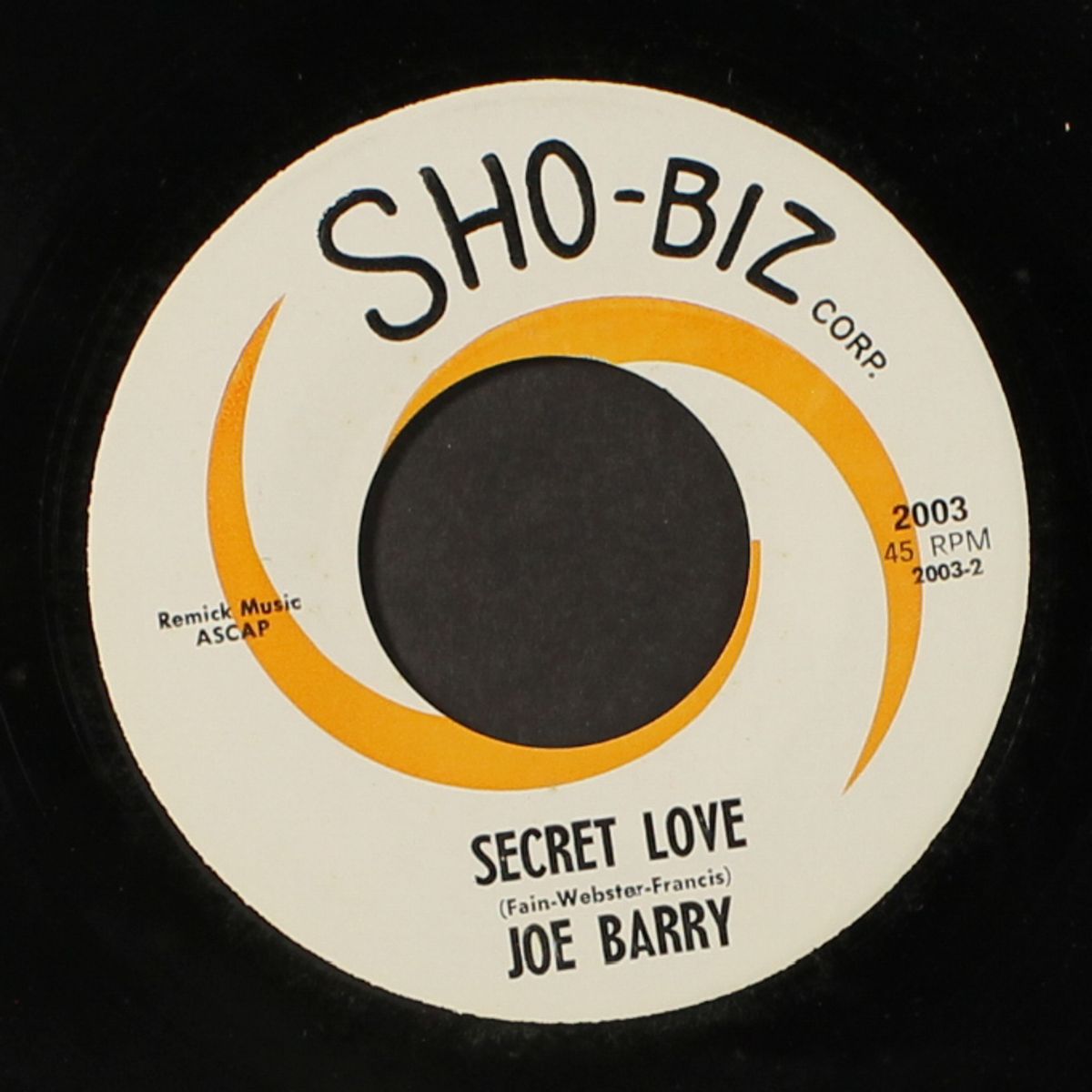 try rock 'n' roll / secret love by JOE BARRY