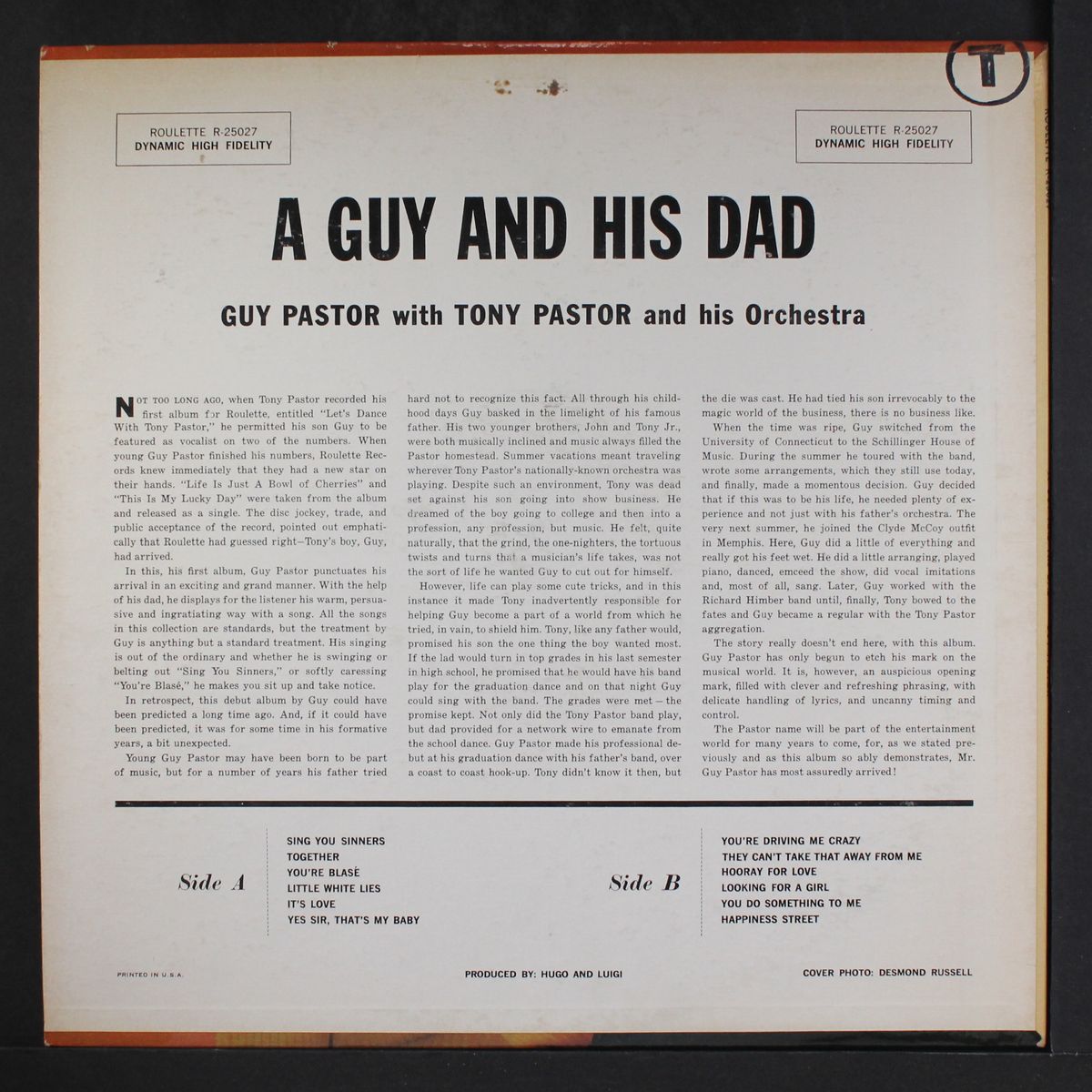 a guy and his dad by GUY PASTOR