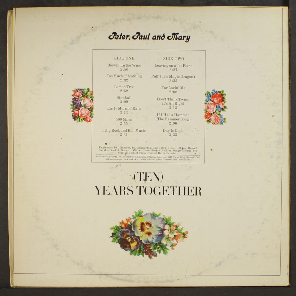 the best of, (ten) years together by PETER,PAUL & MARY