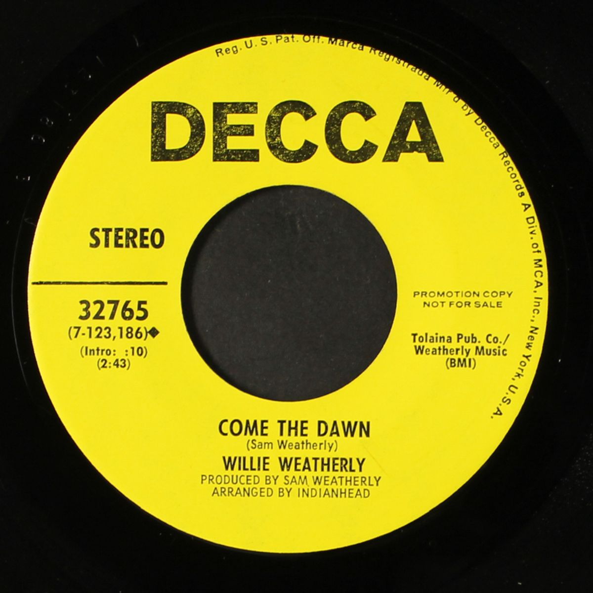 six days on the road / come the dawn by WILLIE WEATHERLY