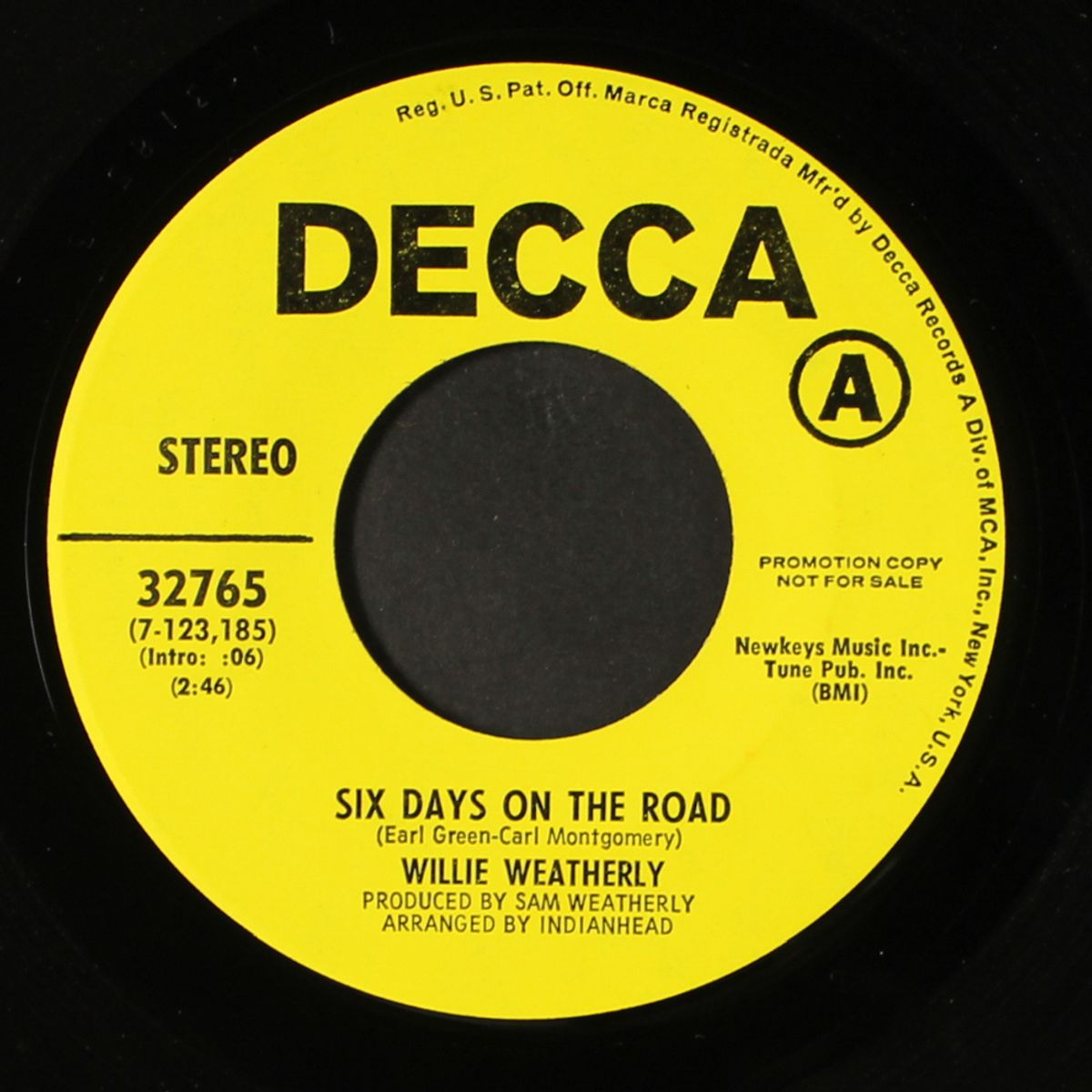 six days on the road / come the dawn by WILLIE WEATHERLY