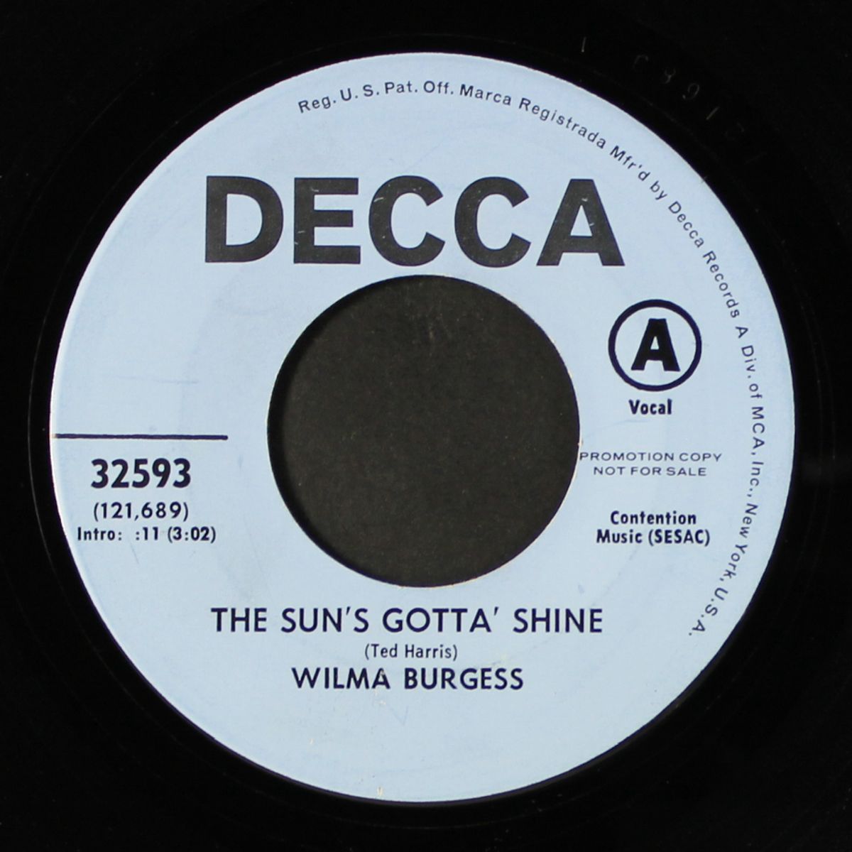 only mama that'll walk the line / sun's gotta by WILMA BURGESS