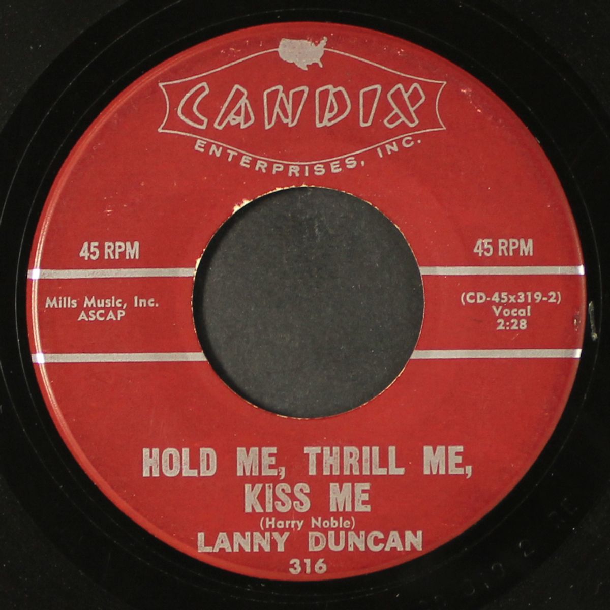 hold me, thrill me, kiss me / tummy tickles by LANNY DUNCAN