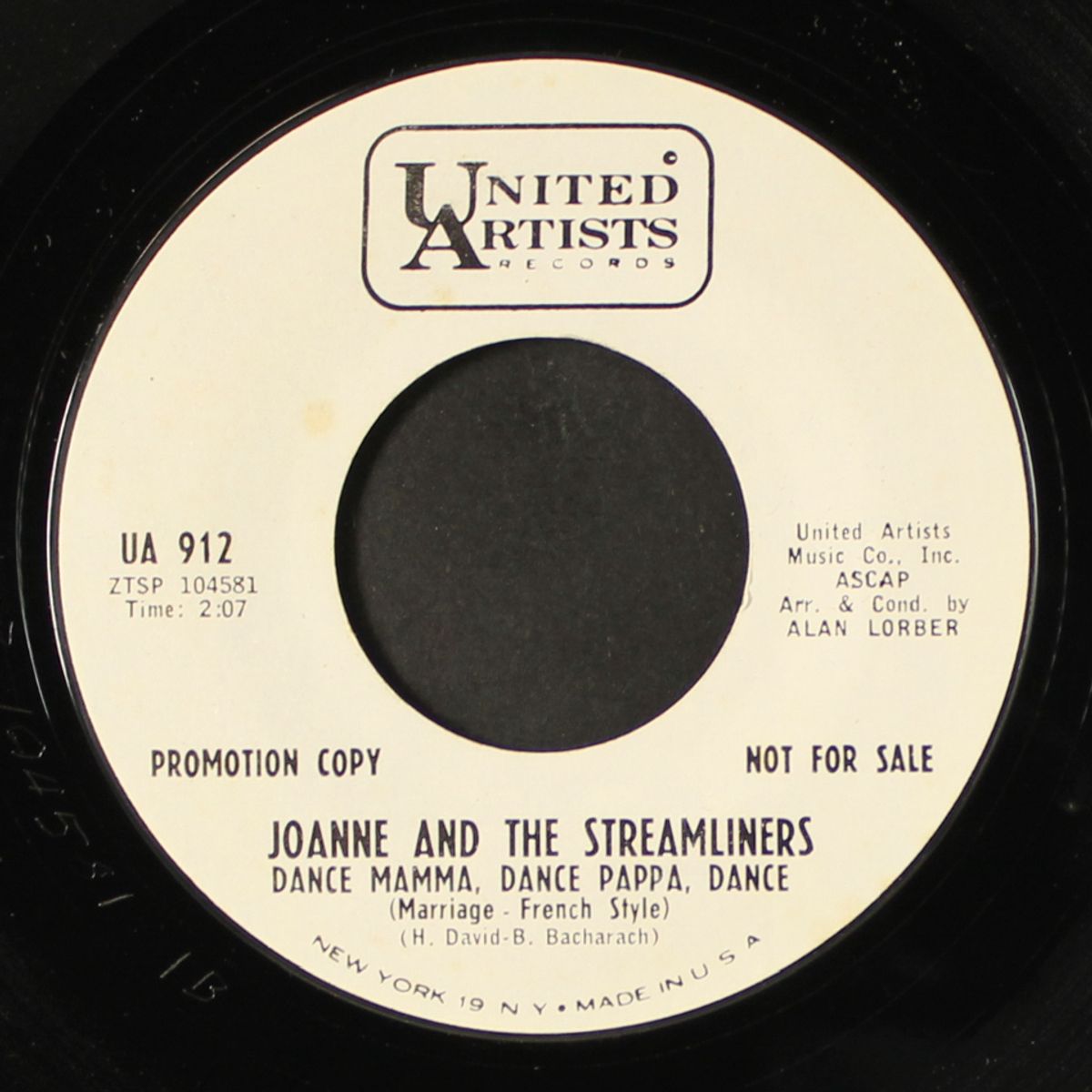 dance mamma, dance pappa, dance / what's she doin' in my world by JOANNE & STREAMLINERS
