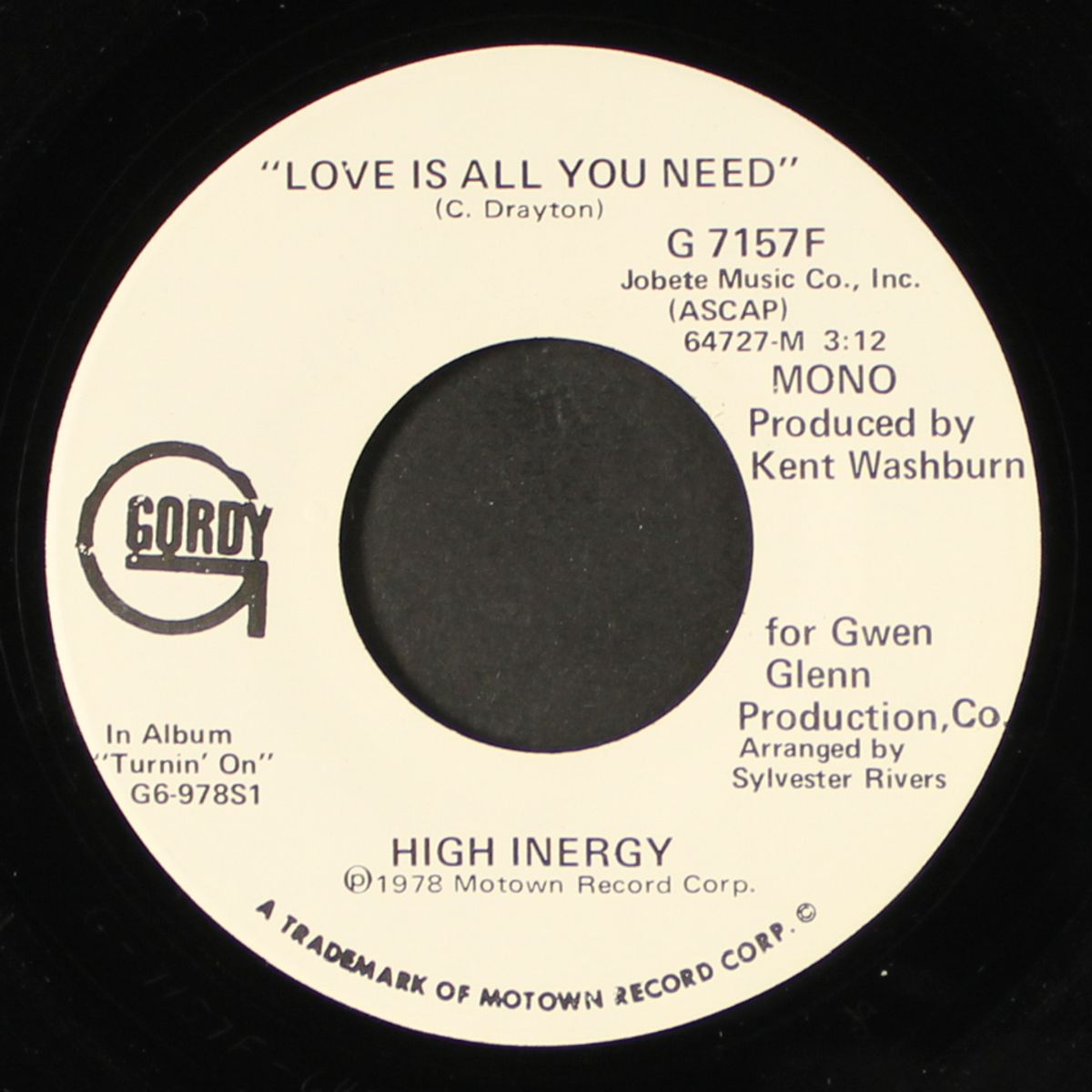 love is all you need / some kinda magic by HIGH INERGY