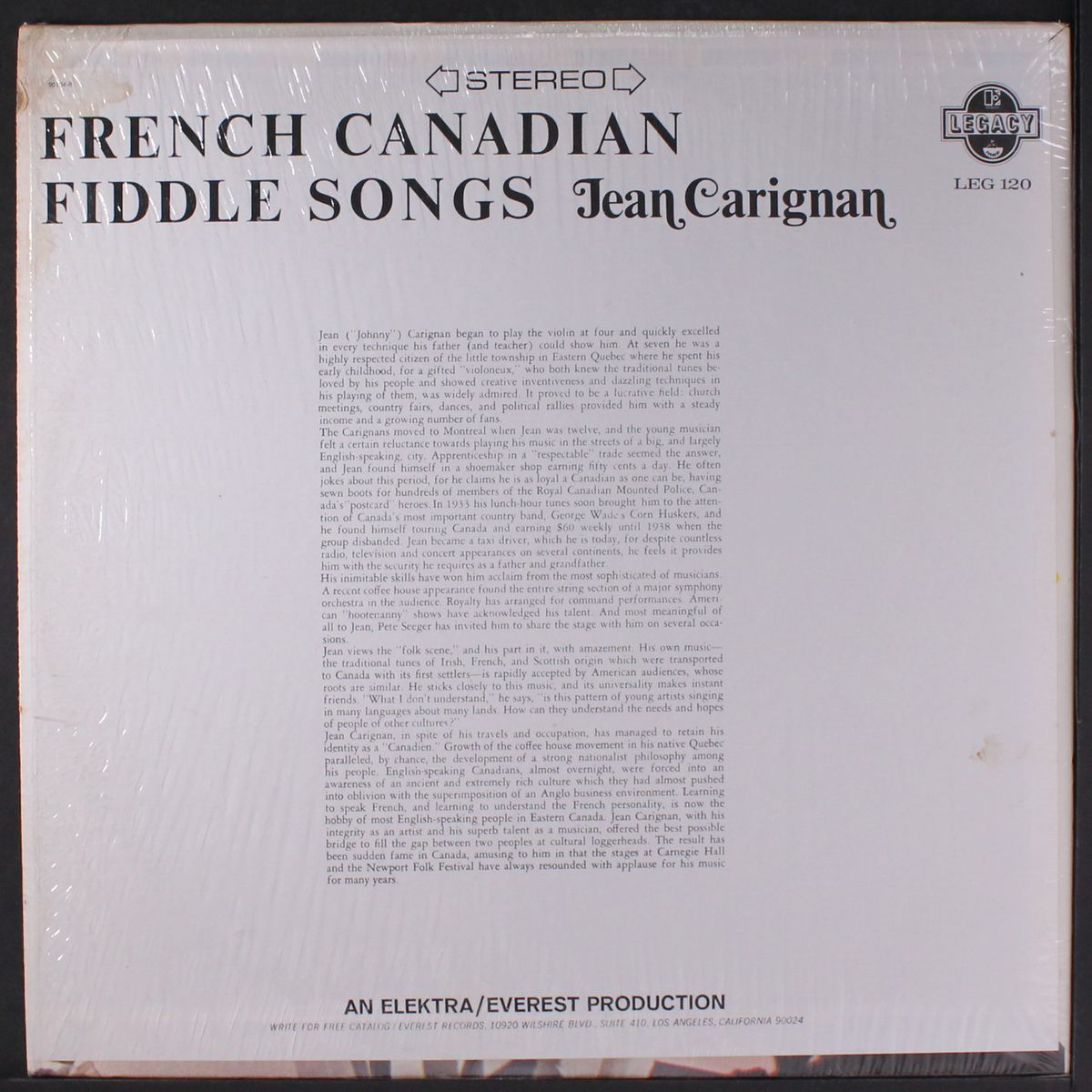 french canadian fiddle songs by JEAN CARIGNAN