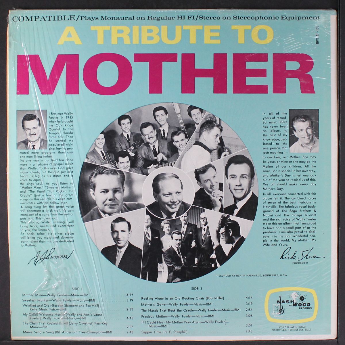 a tribute to mother by WALLY FOWLER