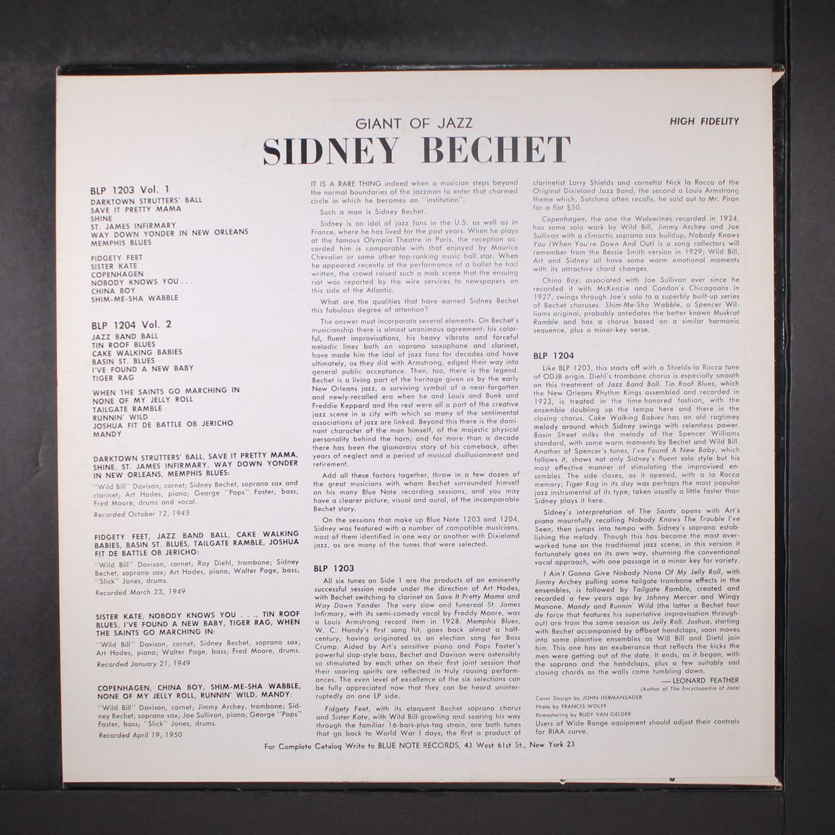 giant of jazz, vol. 2 by SIDNEY BECHET