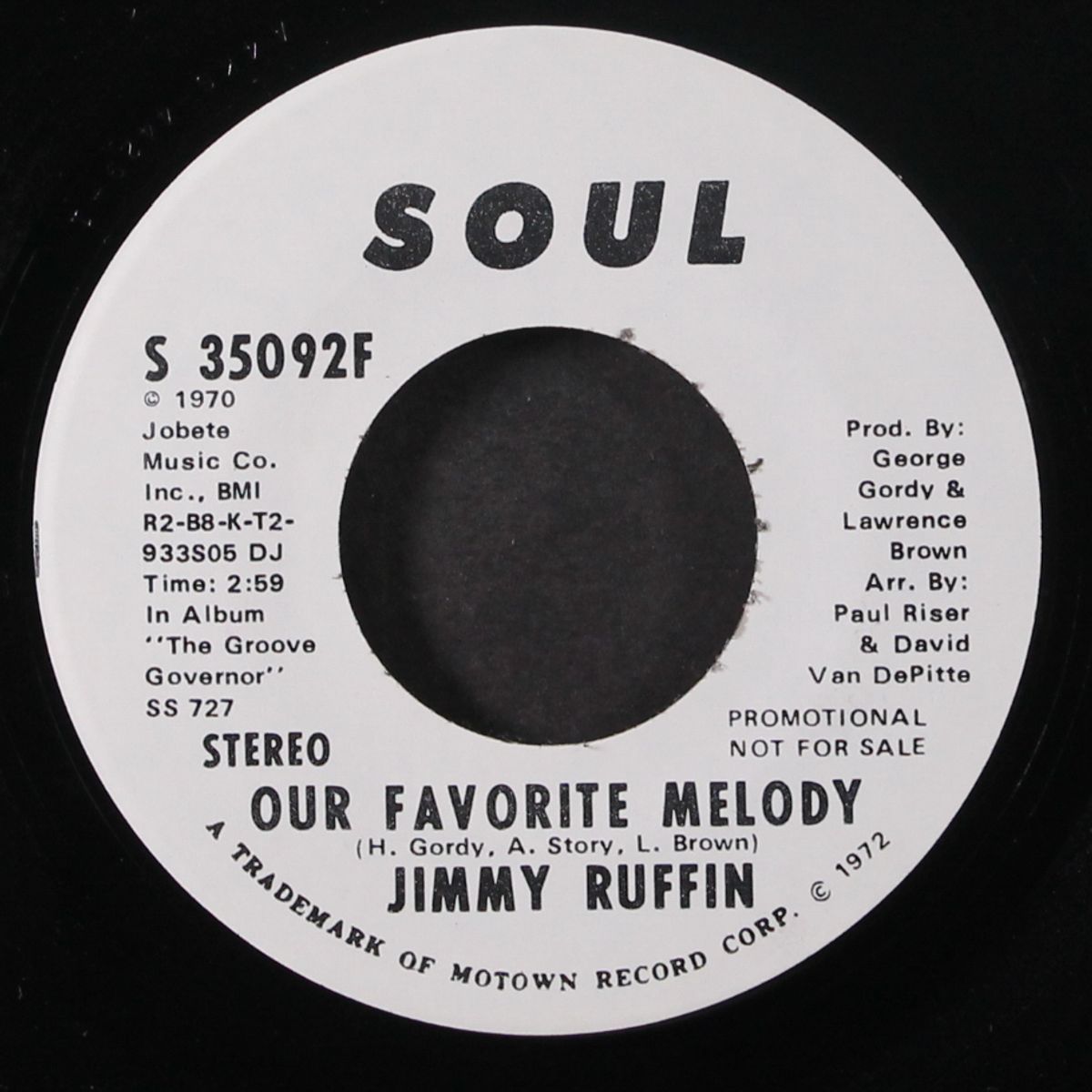 our favorite melody / mono by JIMMY RUFFIN