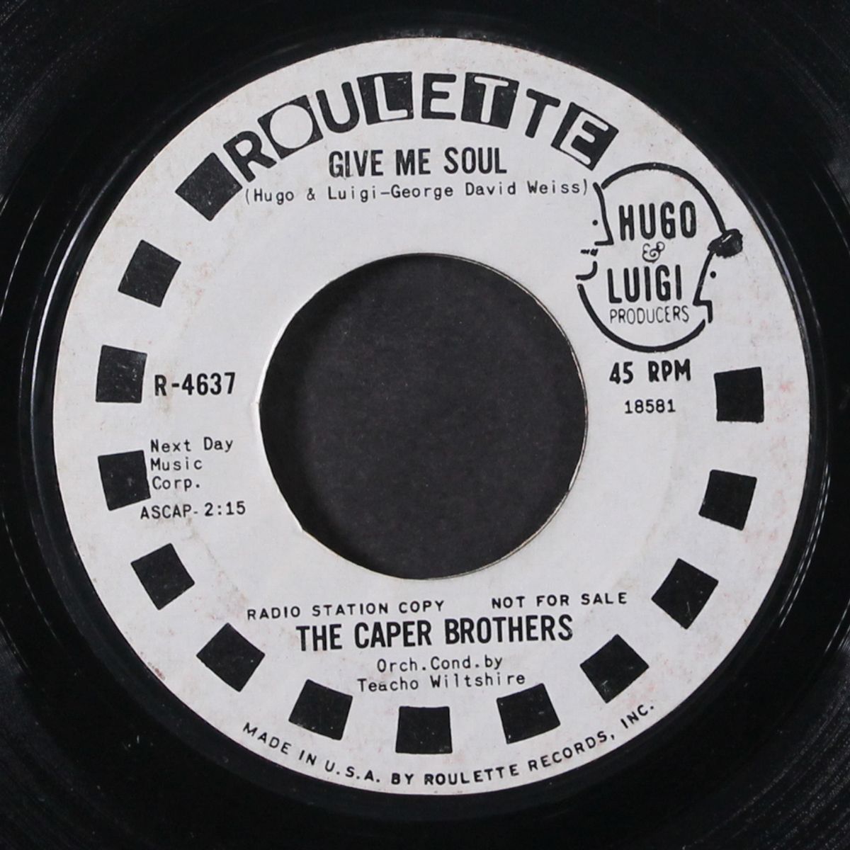 ain't got the nerve / give me soul by CAPER BROTHERS