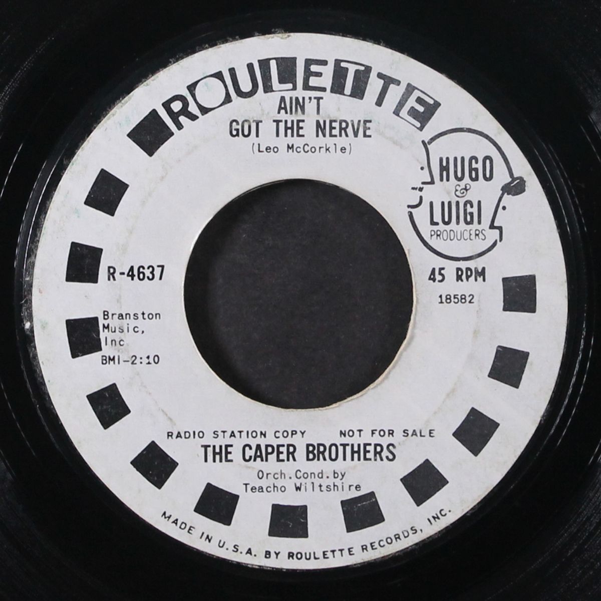 ain't got the nerve / give me soul by CAPER BROTHERS