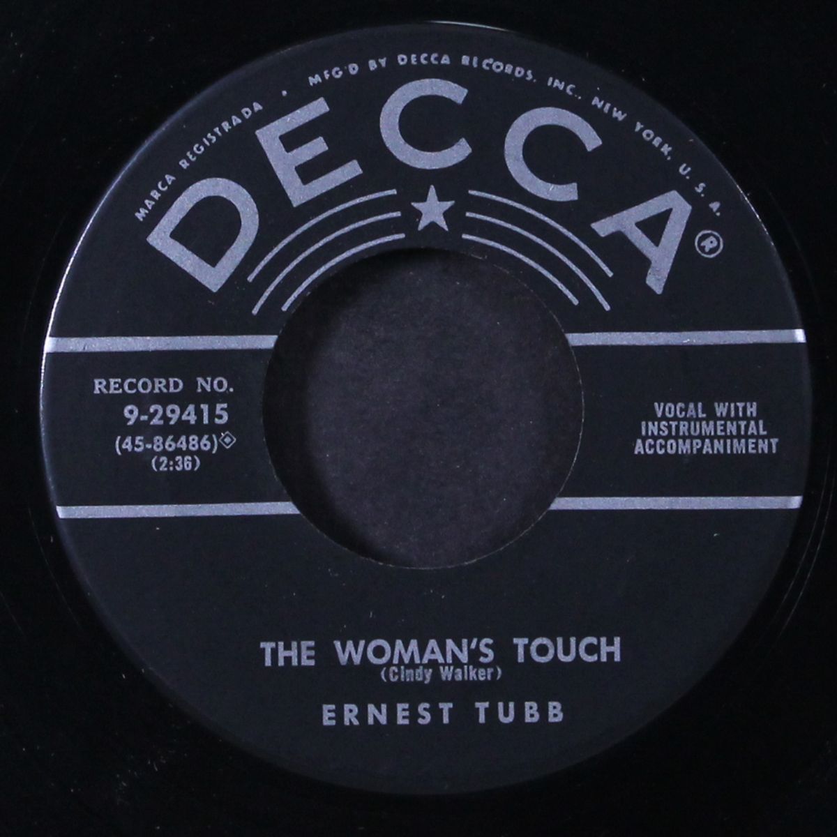 the woman's touch by ERNEST TUBB
