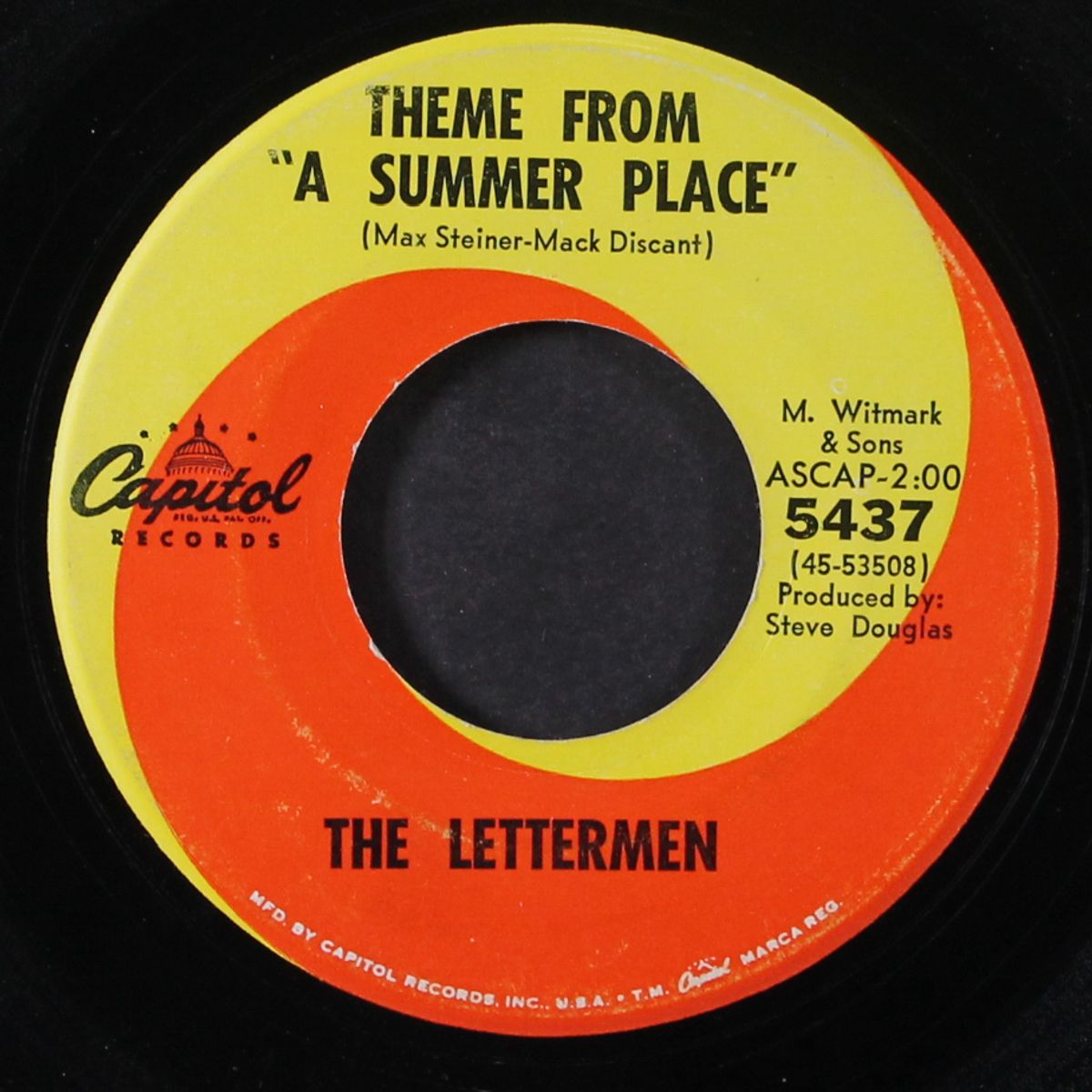 theme from a summer place / sealed with a kiss by LETTERMEN