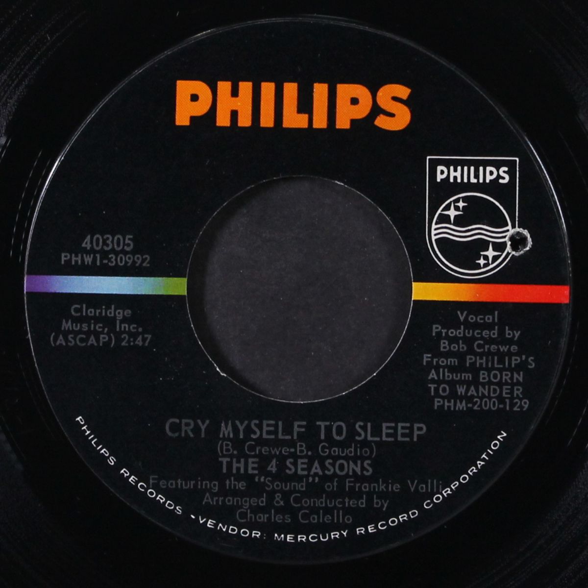 girl come running / cry myself to sleep by FOUR SEASONS