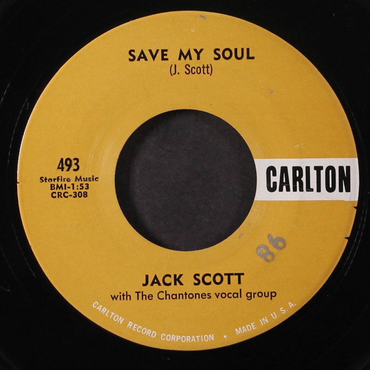 goodbye baby / save my soul by JACK SCOTT
