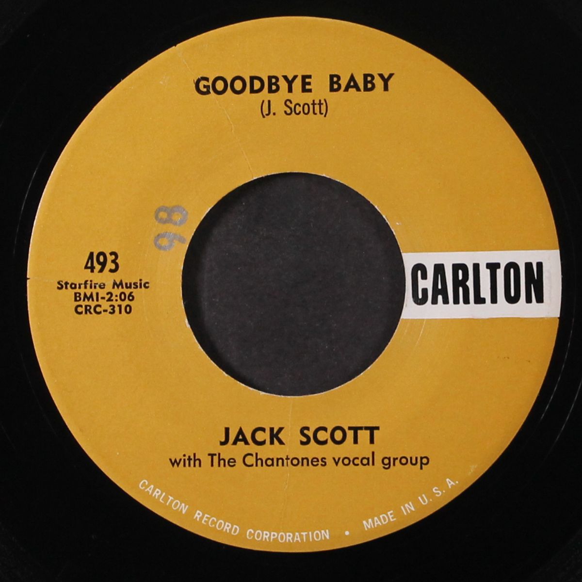 goodbye baby / save my soul by JACK SCOTT