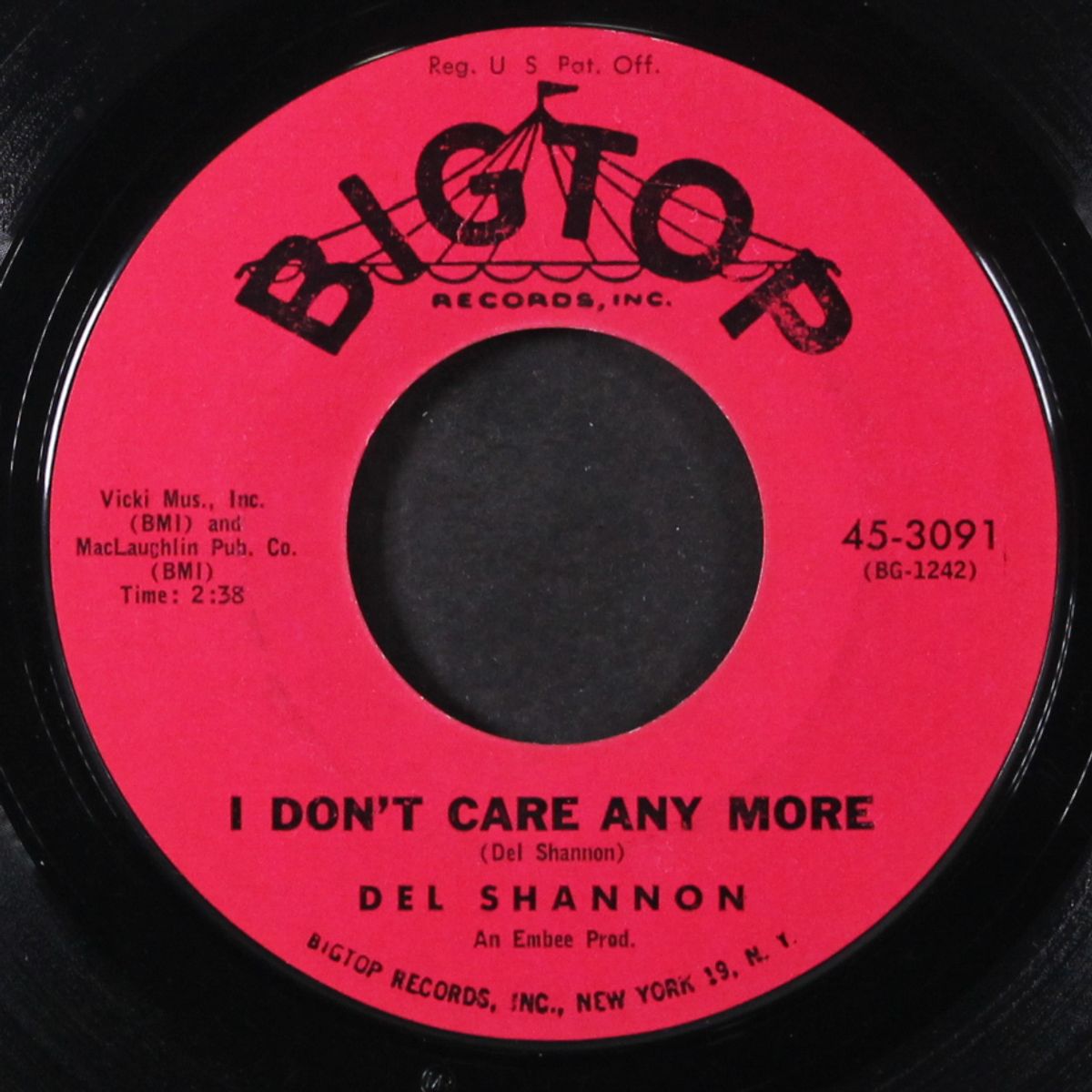 hey! little girl / i don't care any more by DEL SHANNON