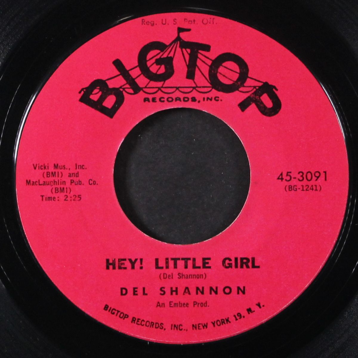 hey! little girl / i don't care any more by DEL SHANNON