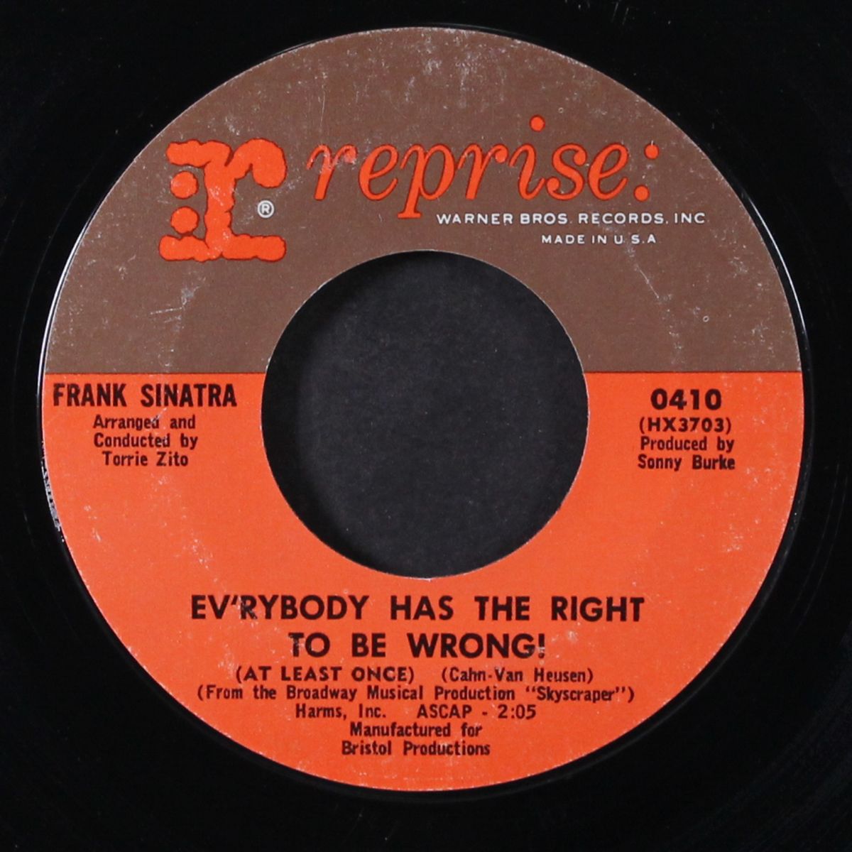 ev'rybody has the right to be wrong by FRANK SINATRA