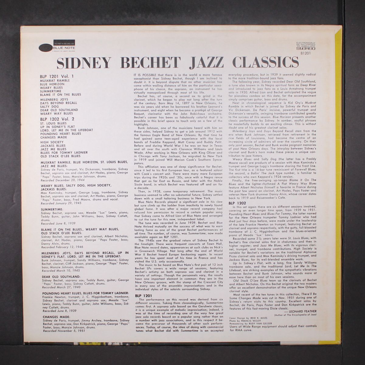 jazz classics, vol. 1 by SIDNEY BECHET